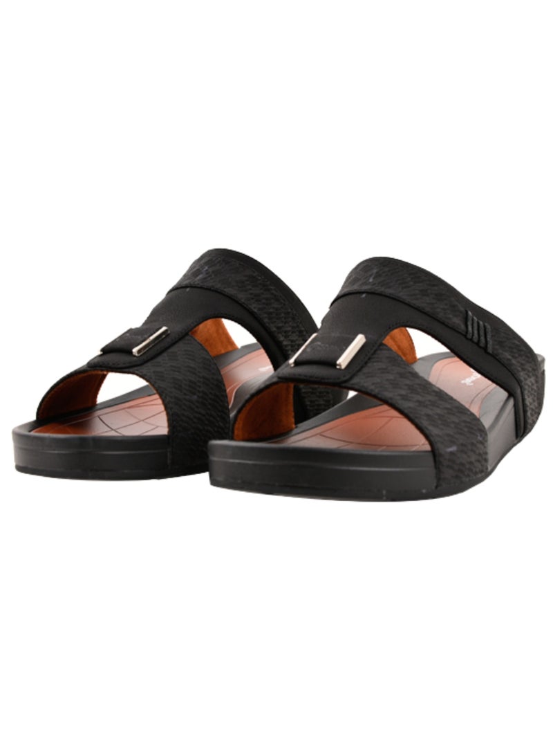 Egoss Mens Arabic Sandals Black - Image 1