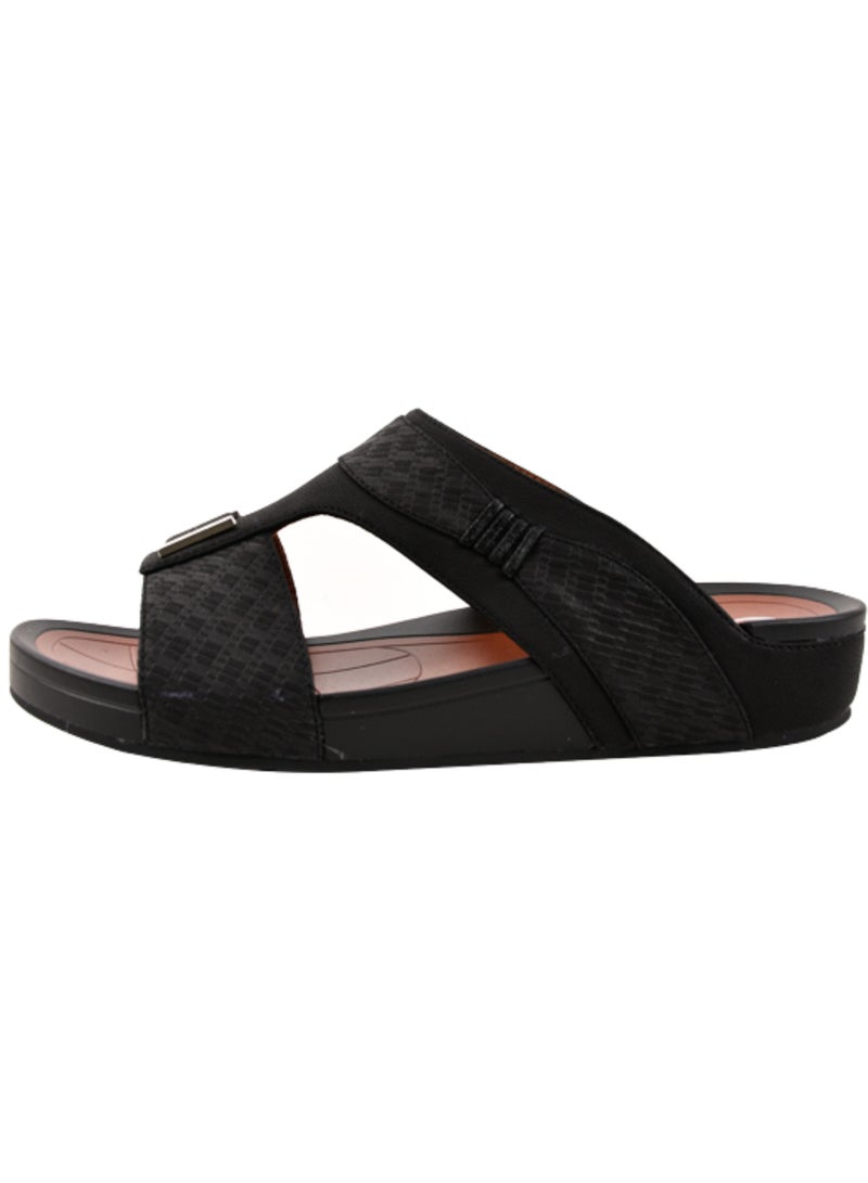 Egoss Mens Arabic Sandals Black - Image 2