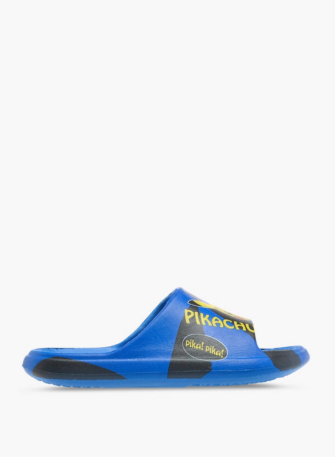 Pokemon Pikachu Print Slip-On School Slides - Image 2