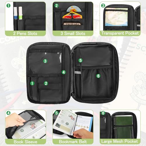 Damero Handbook Cover Compatible with BoyScouts Handbook Book Sleeve Protector for BoyScouts Manuals - Image 3