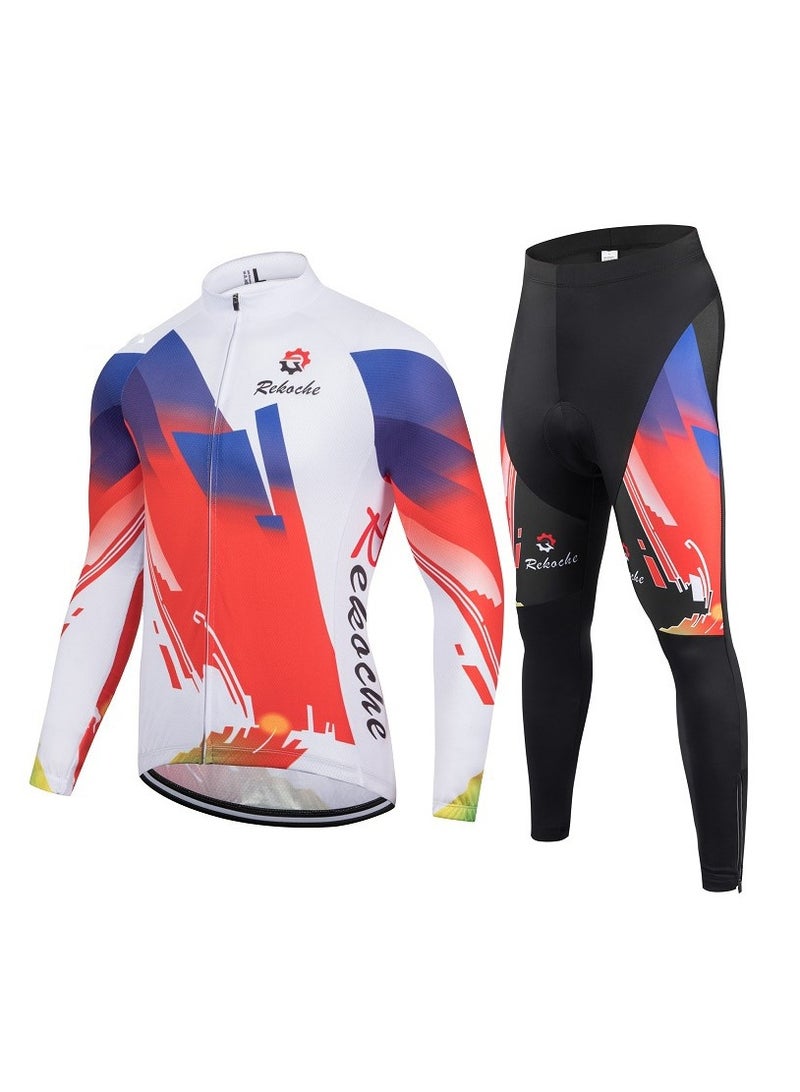 KUYING Outdoor Mountain Bike Road Bike Riding Suit Set 