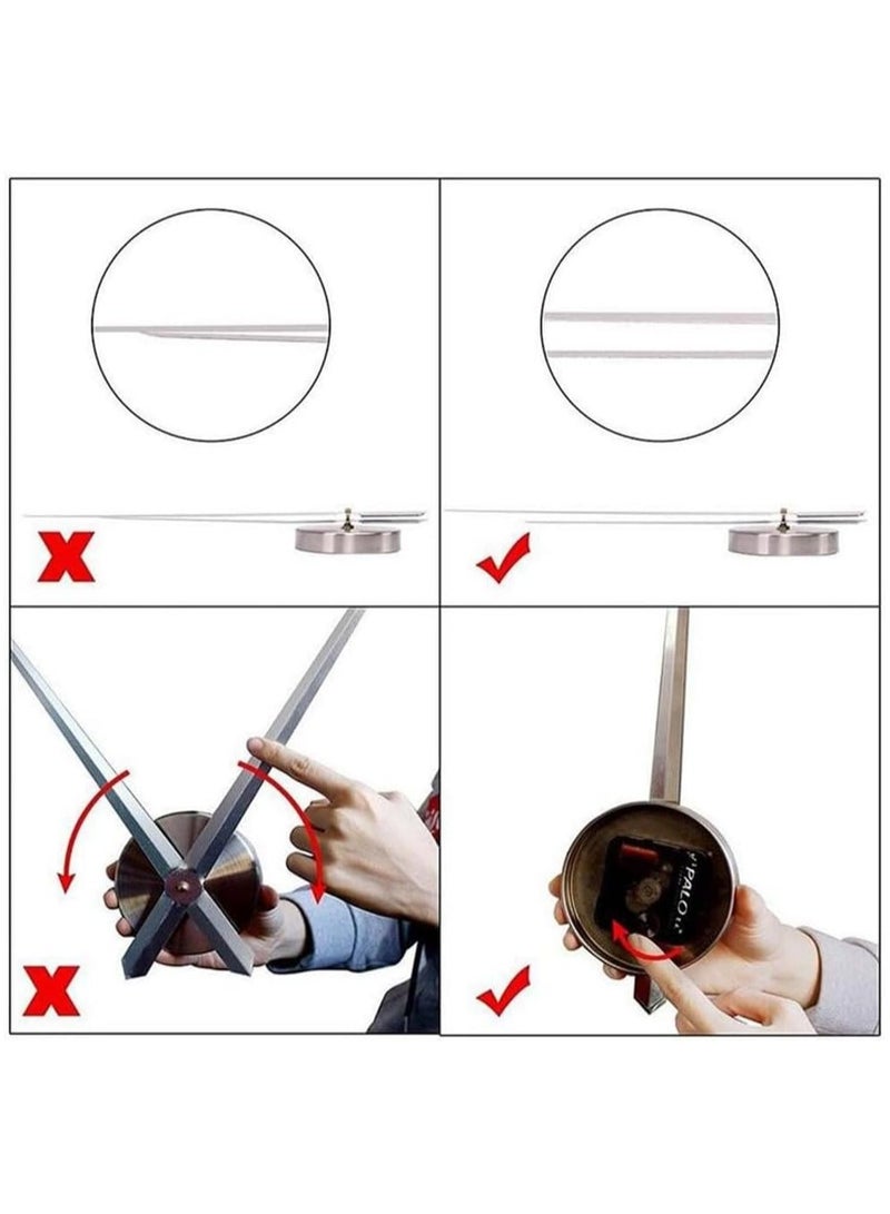 LINGWEI Frameless Modern Large Wall Clock 3D Mirror Sticker Green 120x120cm - Image 2