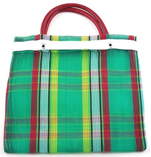 More Fiesta 12 Pcs Small Mexican Tote Mercado Bags 7.5 inch by 7.5 inch, Assorted Colors High Thread Mesh - Mini Mexican Mercado Candy Bags - Image 5
