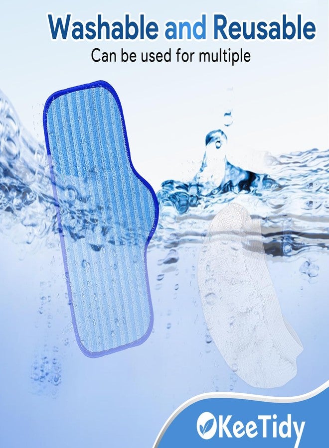 KeeTidy Steam Mop Pads with Washable and Reusable Compatible with ScrubWiz Steam Mop with Detachable Handheld Steam Cleaner, Replacement Accessories for LABIGO 10-in-1 Steam Mop，3+3 Packs - Image 4