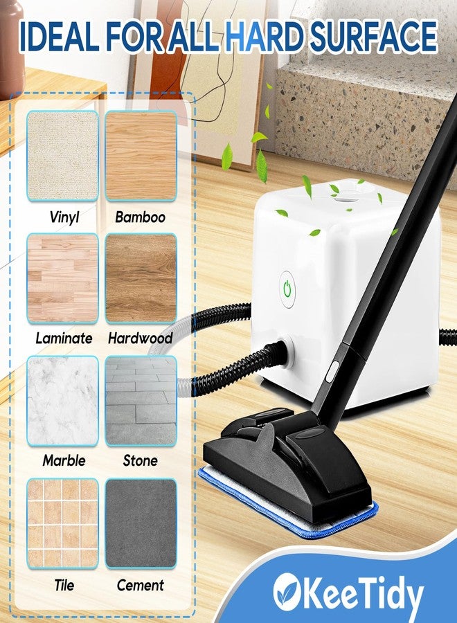 KeeTidy Steam Mop Pads with Washable and Reusable Compatible with ScrubWiz Steam Mop with Detachable Handheld Steam Cleaner, Replacement Accessories for LABIGO 10-in-1 Steam Mop，3+3 Packs - Image 5