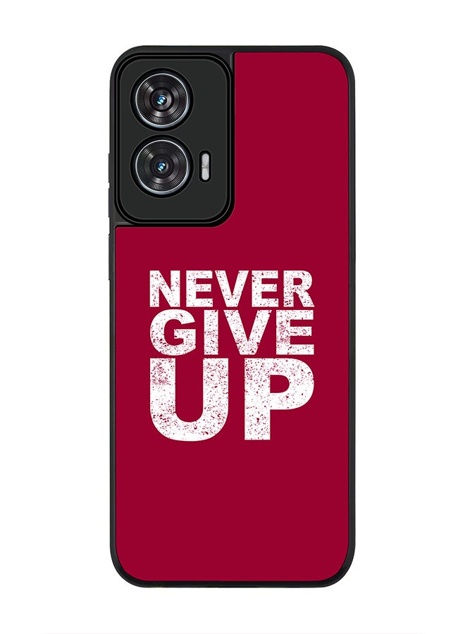 Stylizedd For Motorola Edge 50 Fusion 5G Case,Slim fit Camera Protection, Shockproof Thin Phone cover  - Never ever give up - Image 1