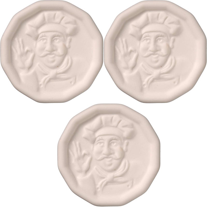 JBK Pottery Pot Minder Boil Disk Keeps Starchy Foods From Boiling Over Plus Adds Audible Cue to Boiling Water  Set of 3