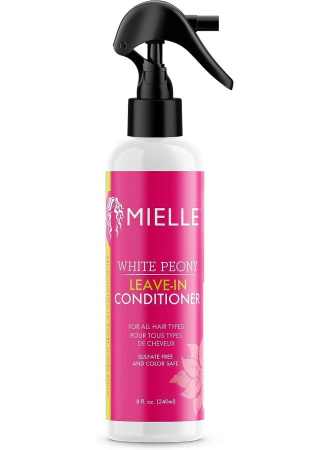 MIELLE White Peony Sulfate Free Leave In Conditioner Color Safe 240 ML - Image 1