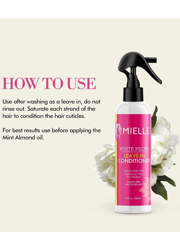 MIELLE White Peony Sulfate Free Leave In Conditioner Color Safe 240 ML - Image 2