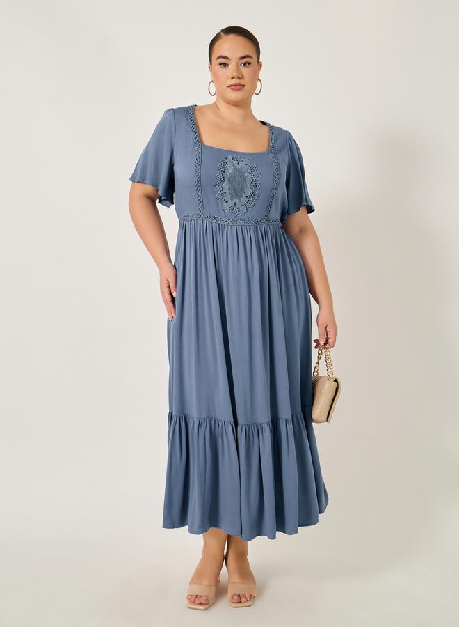 Styli Embroidered Cotton Dress - Image 2