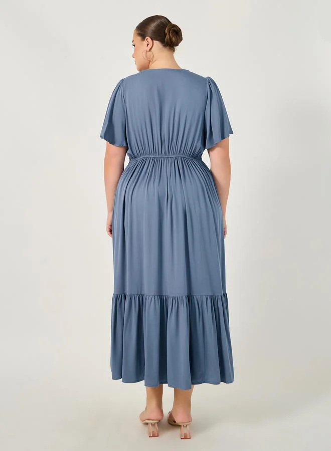 Styli Embroidered Cotton Dress