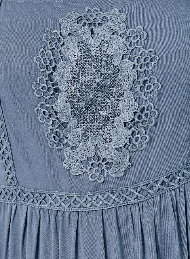 Styli Embroidered Cotton Dress - Image 5