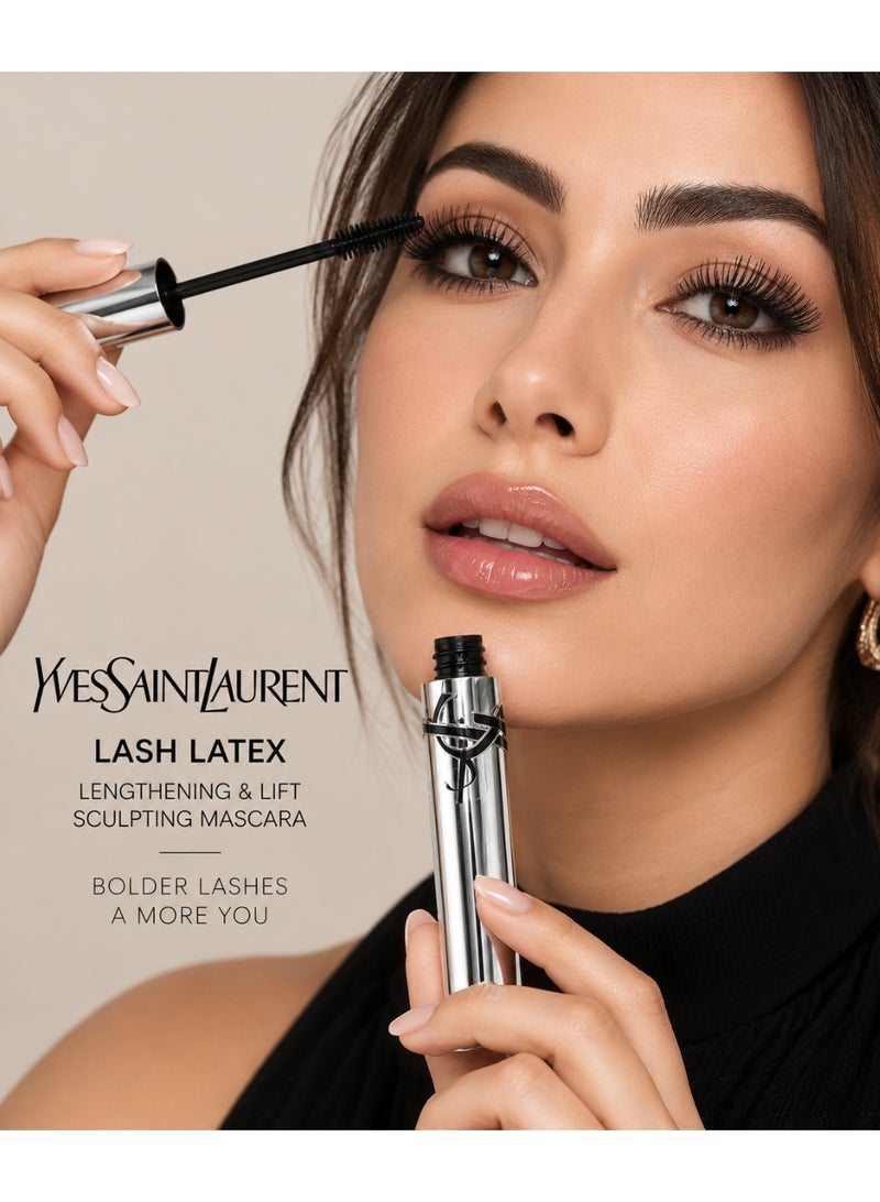 Yves Saint Laurent Lash Latex Mascara 6.5ml | Lengthening & Lift Sculpting Mascara | Long Lasting Volume, Curl & Defined Lashes - Image 3