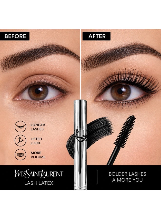 Yves Saint Laurent Lash Latex Mascara 6.5ml | Lengthening & Lift Sculpting Mascara | Long Lasting Volume, Curl & Defined Lashes - Image 4