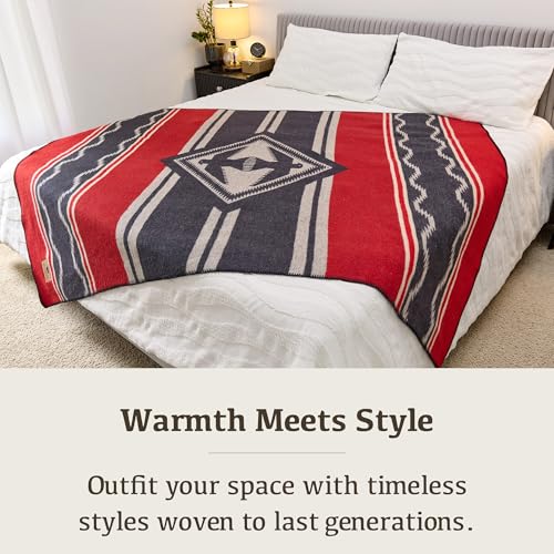 Chubbuck Authentic Chubbuck 100% Wool Blanket Camping (60" x 84") - Large Warm Blanket for Camping, Emergency, Outdoor Concerts and Home Use - Reversible, Fire Retardant, Soft and Warm Blankets for Winter (Navigator) - Image 5