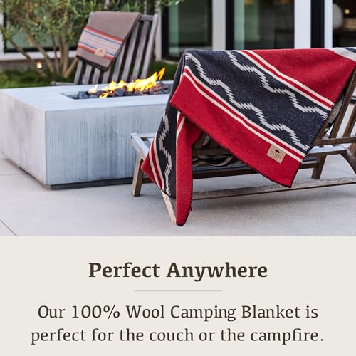 Chubbuck Authentic Chubbuck 100% Wool Blanket Camping (60" x 84") - Large Warm Blanket for Camping, Emergency, Outdoor Concerts and Home Use - Reversible, Fire Retardant, Soft and Warm Blankets for Winter (Navigator) - Image 3