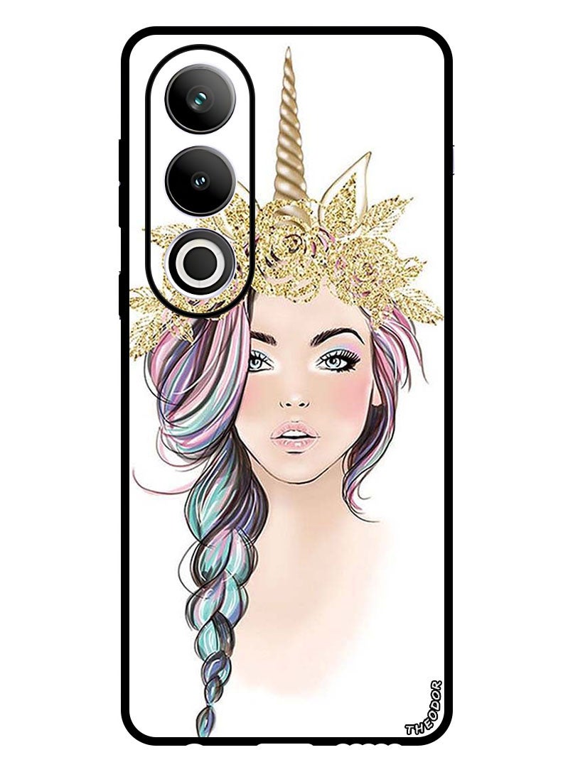 Theodor Protective Case Anti Scratch Shock Proof Bumper Cover For OnePlus Ace 3V Golden Unicorn Girl  - Image 1