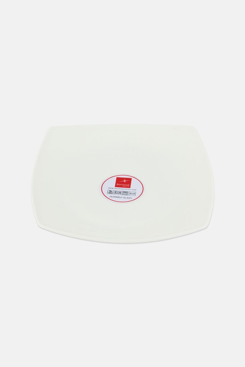 Bormioli Rocco Glass Dinner Plate, White - Image 1