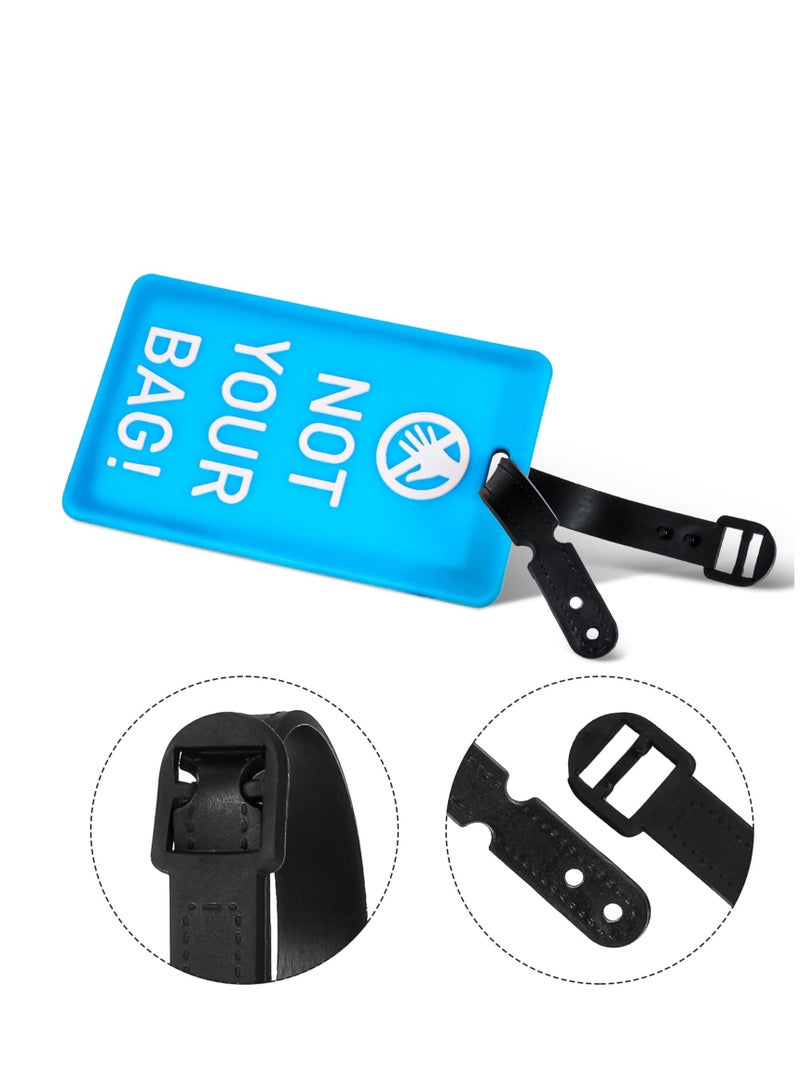 SOLARAE 4-Pack Luggage Tags with ID Cards for Suitcases - Travel Bag Tags to Prevent Loss of Baggage and Ensure Easy Identification - Image 3