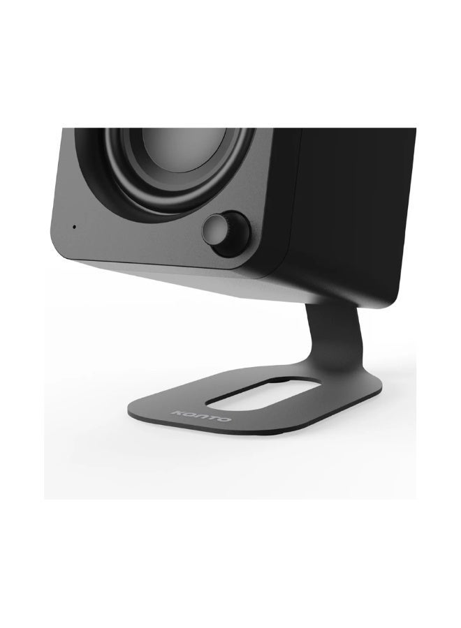 Kanto Audio SU2 Rear-Mounted Desktop Speaker Stands for Small Speakers-Black, Pair - Image 3