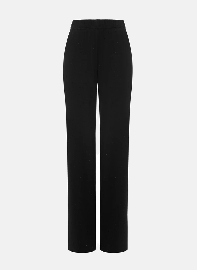 ليتشي بنطال جيرسي مرصع بأحجار الراين