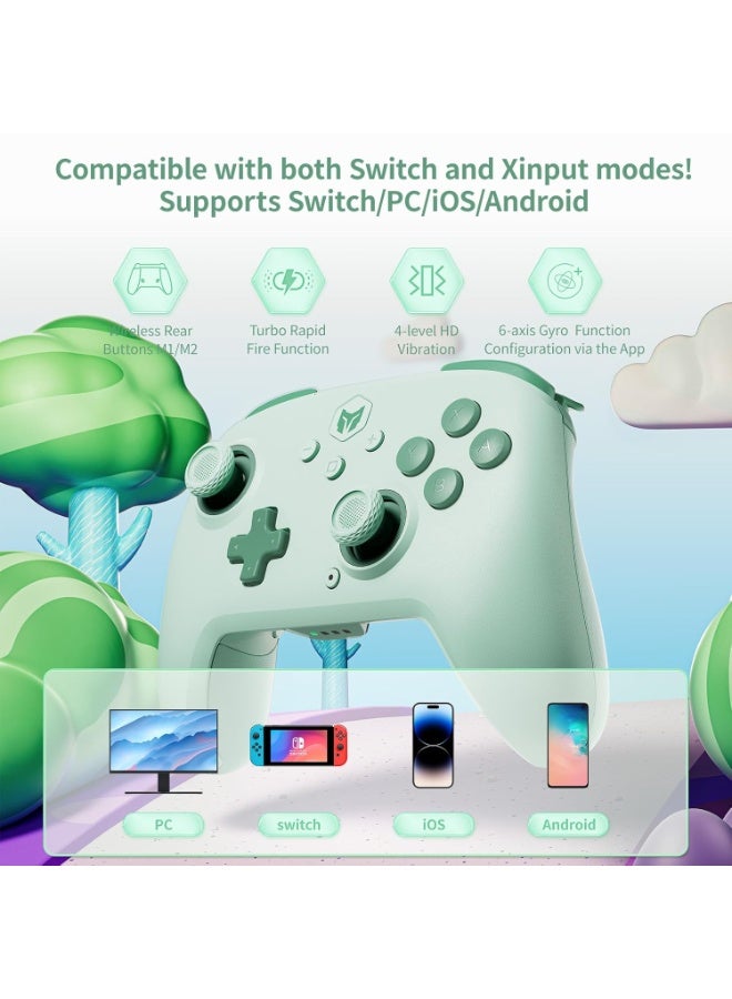 BIGBIG WON Classic Gamepad BIGBIG WON CHOCO PC Gaming Controller for Switch / PC / Android / iOS with Custom Button, 6-Axis Gyro, Dual Shock, 128-Step Macro Programming, NFC, Turbo, 850mAh Battery, One-Click Activation - Image 3