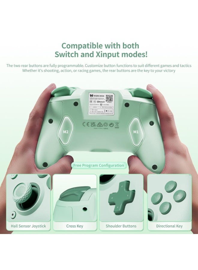 BIGBIG WON Classic Gamepad BIGBIG WON CHOCO PC Gaming Controller for Switch / PC / Android / iOS with Custom Button, 6-Axis Gyro, Dual Shock, 128-Step Macro Programming, NFC, Turbo, 850mAh Battery, One-Click Activation - Image 4