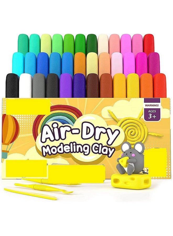 Eclet (Pack of 12) Air Dry Clay, Colorful Children Soft Clay, Creative Art Crafts, Gifts for Kids-Multi Color. Non-Toxic Modeling Magic Fluffy Foam Bouncing Clay Putty Kit for Kids with Tools .135 - Image 1