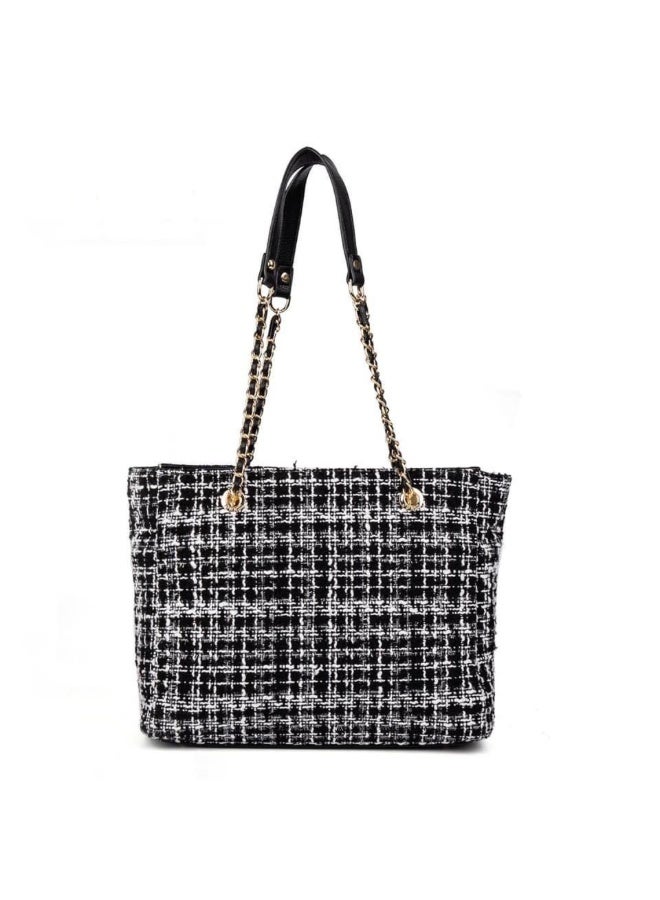 جس حقيبة توت GUESS Houndstooth Tweed - Image 2