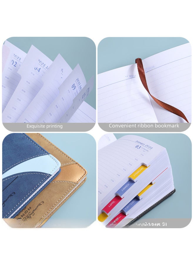 QUICK English Calendar Book 365 Days Notebook Spanish Daily Plan Book - Image 4