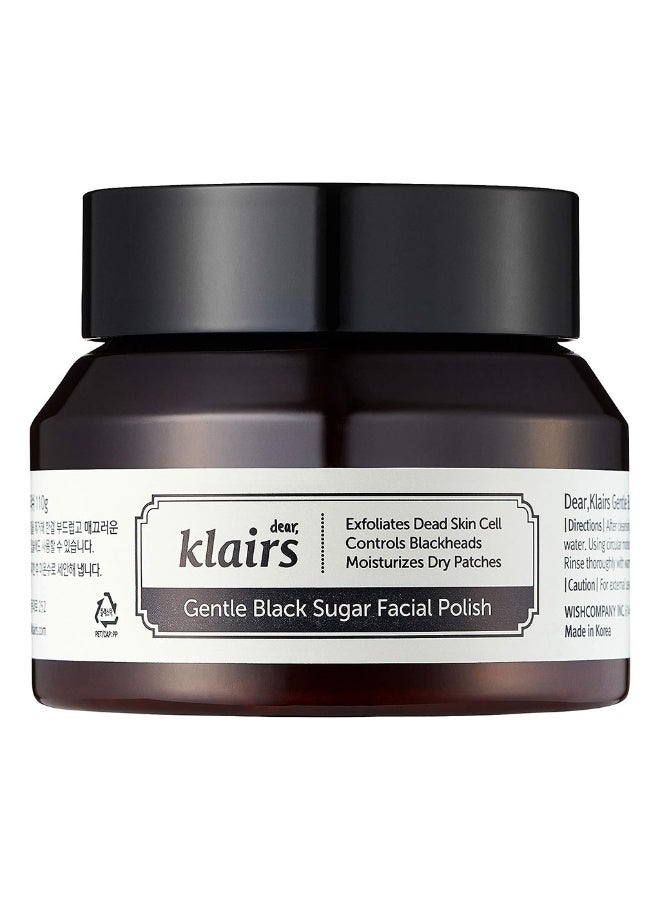 DearKlairs Gentle Black Sugar Exfoliating Facial Polish Scrub 110G - Image 1