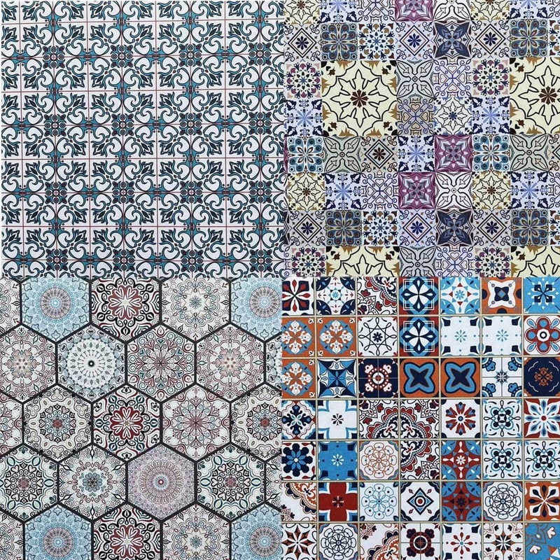 DESEACO Groovy Boho Tribal Scrapbook Pad – 24 Bohemian Sheets for Scrapbooking, Junk Journals, Collage, Decoupage, Card Making & Mixed Media, 6x6 Single-Sided Craft Paper - Image 3