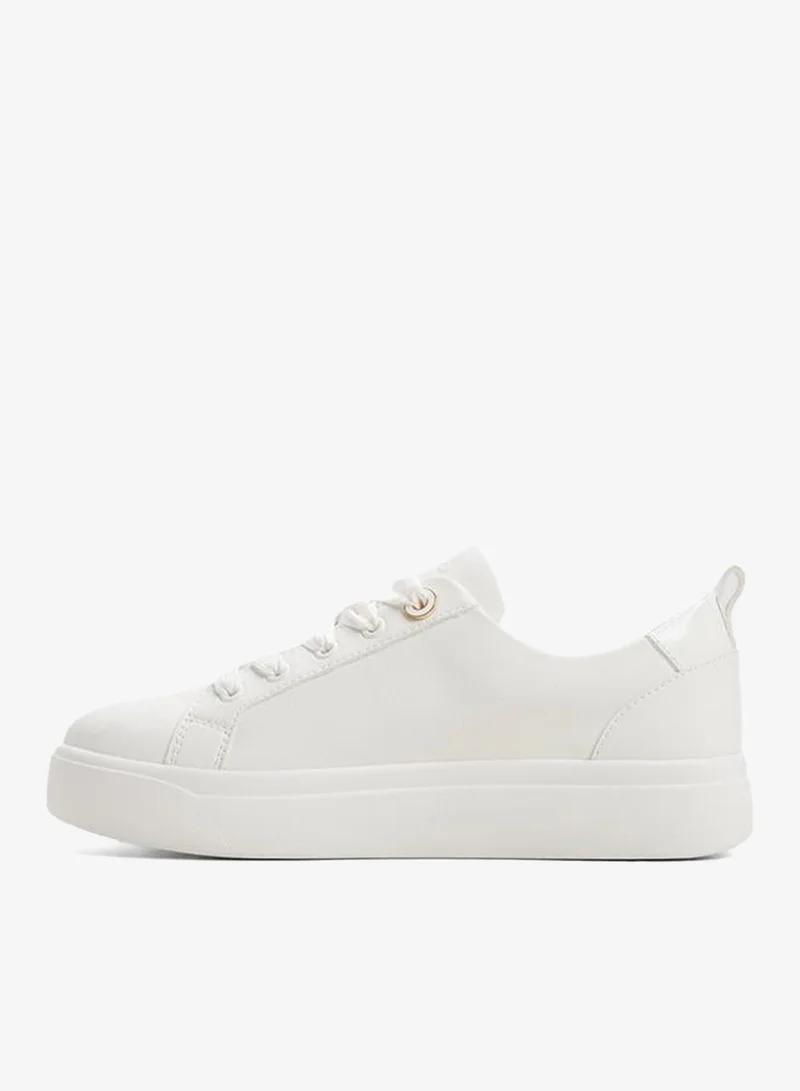 Aldo  Wildflowers Ladies White Low Top Sneaker for Women | Best Price UAE