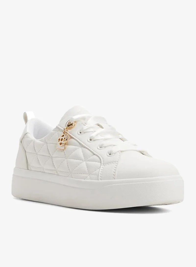 Aldo  Wildflowers Ladies White Low Top Sneaker for Women | Best Price UAE
