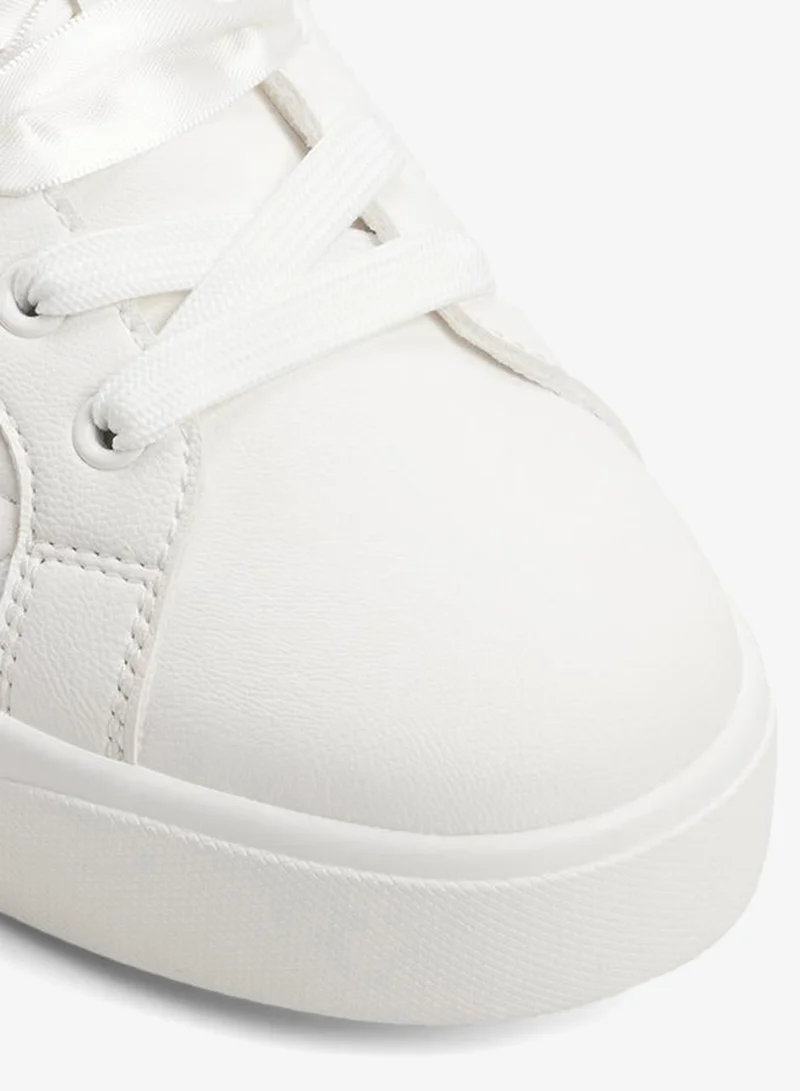 Aldo  Wildflowers Ladies White Low Top Sneaker for Women | Best Price UAE