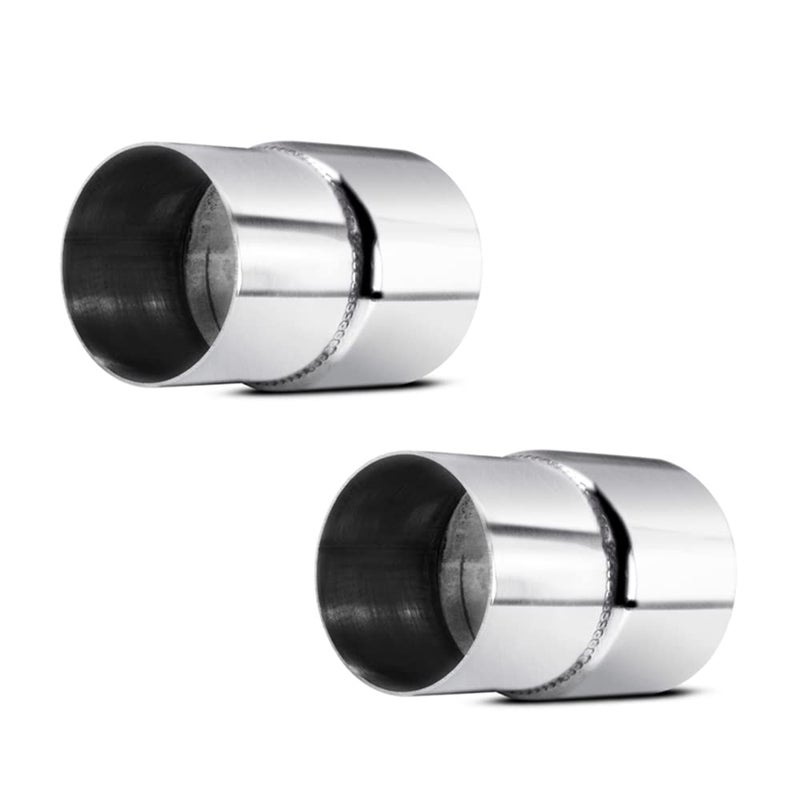 2 PCS Universal 2.25" ID 2.5" ID Exhaust Pipe Adapter Connector Reducer 304 Stainless Steel 2.25 Inch to 2.5 Inch 2 1/4” ID to 2 1/2” ID kit