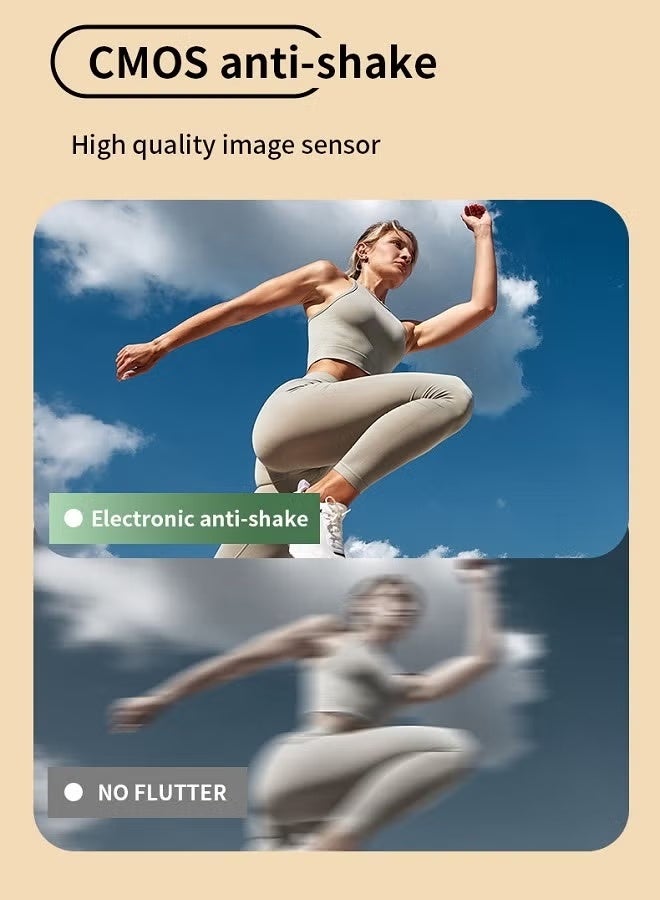 OasisLink 4K CCD digital high-definition children's photography camera, easy to carry, a high-quality gift for children's birthdays and holidays, 180° flip screen selfie camera, 64GB memory card and card reader, and other gifts - Image 4