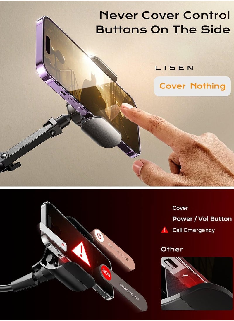 General Tablet Stand Phone Holder iPad Holder for Desk Mount[Ultra Sturdy] 2 Clamps Kindle Holder for Bed Gooseneck Phone Tablet Holder Mount Phone Stand fits iPhone 15 Pro iPad Kindle 4-13" Device  - Image 5