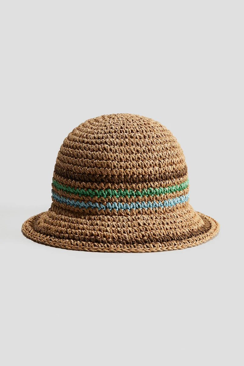 H&M Crochet-look straw hat