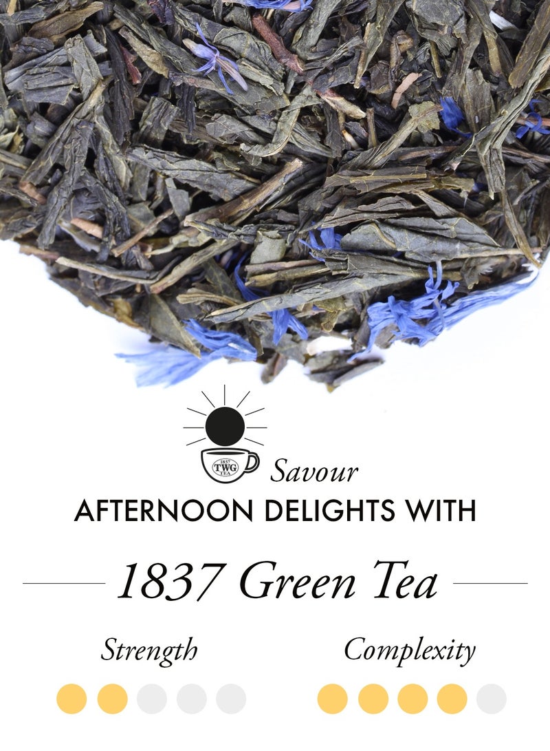 TWG Tea 1837 Green Tea | Green Tea | Raspberry & Caramel | 15 Hand Sewn Cotton Teabags | Gift Set - Image 2