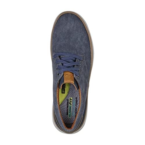 SKECHERS حذاء سكيتشرز للرجال من قماش مورنيو، أزرق، مقاس 14-14.5 عريض - Image 2