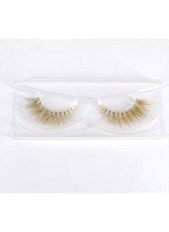 Suncolor Hair Brown Eyelashes Natural Mink False Lashes Light Brown Blonde 3 Pairs Makeup Haloween Party (Brown2)  - Image 4