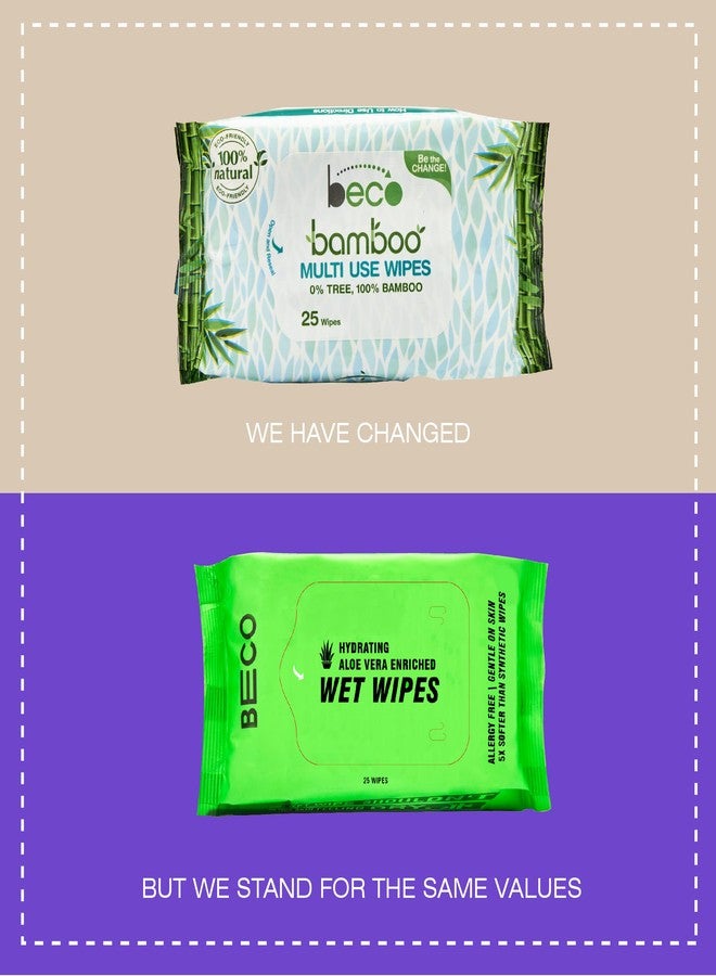 Beco Bamboo Aloe Vera Wet Wipes, 25 Pulls Each, Pack of 6, 100% Natural & Eco-Friendly - Image 5