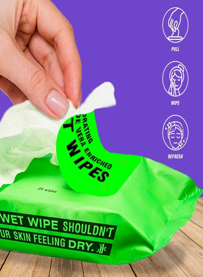 Beco Bamboo Aloe Vera Wet Wipes, 25 Pulls Each, Pack of 6, 100% Natural & Eco-Friendly - Image 3