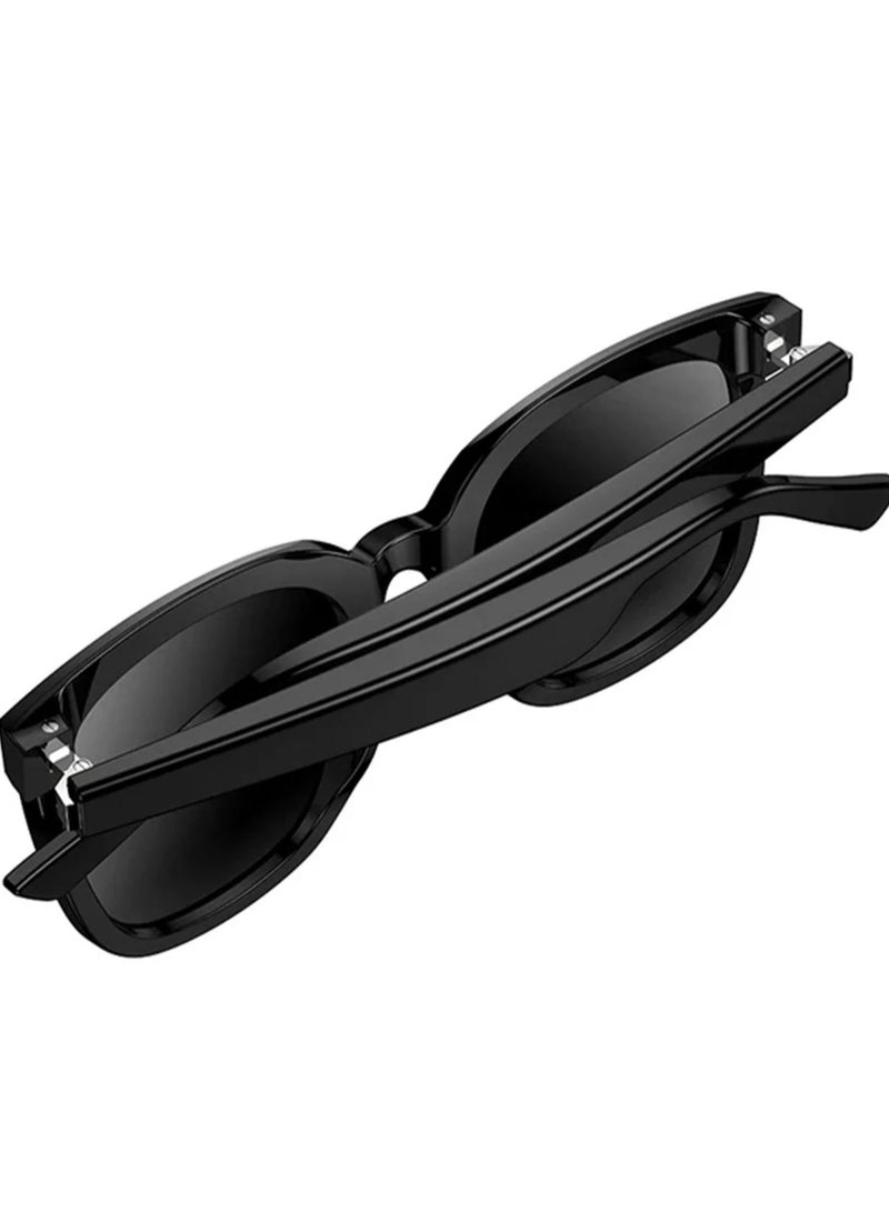 هوكو نظارات شمسية ذكية للموسيقى - نظارات صوتية لاسلكية مفتوحة الأذن بتقنية البلوتوث 5.3، مدة تشغيل تصل إلى 6 ساعات - Image 4