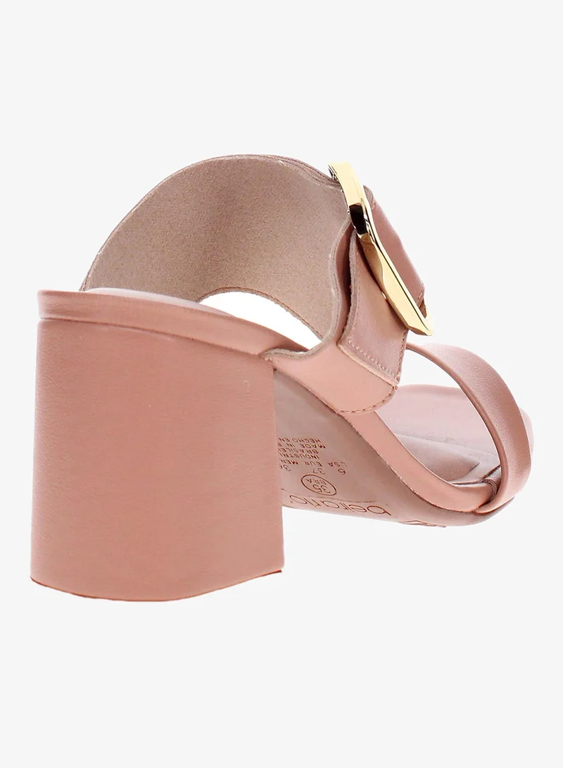 Beira Rio Nude Beira Rio Women’s Mid Heel Sandals – Stylish Everyday Wear with Comfortable Support for Women | Best Price UAE