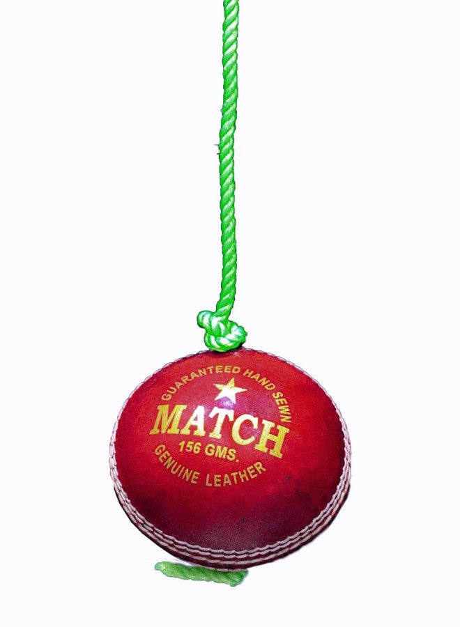 PSE Priya Sports Hanging Leather Cricket Ball Red - Image 5