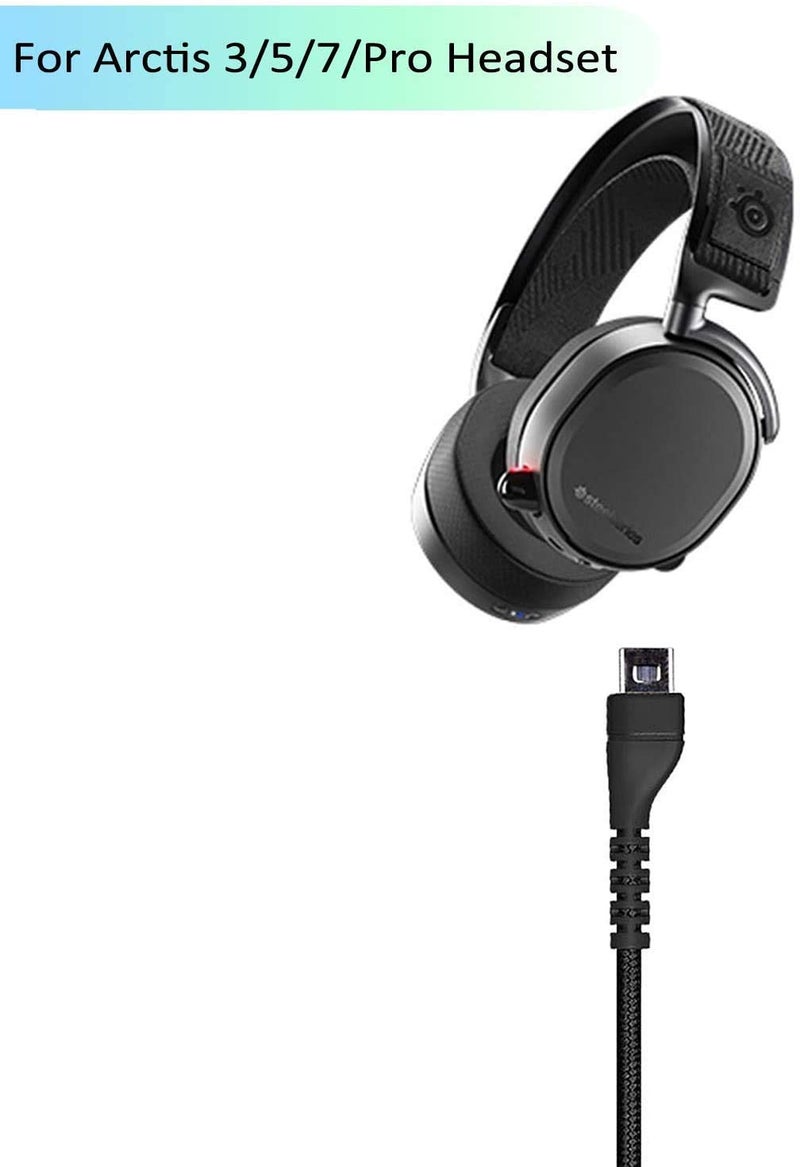 Vcddom Upgraded Replacement Audio Cable for SteelSeries Arctis 3, Arctis 5, Arctis 7, Arctis Pro Wireless, Arctis Pro Gaming Headset 2m/6.5 Feet - Image 2