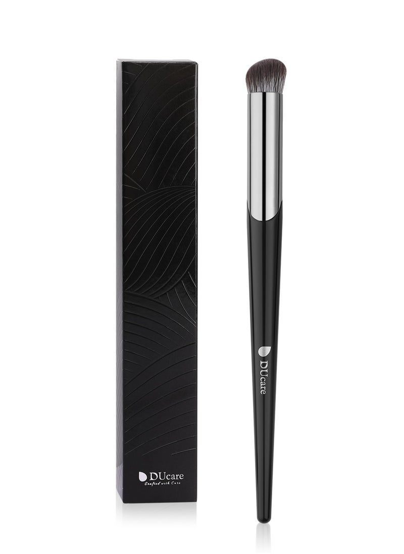 DUcare Concealer Brush Under Eye DUcare Angled Small Nose Contour Brush, Mini Thin Slanted Foundation Dark Circles Puffiness, Puffy Face Eyebrow Eyes, Liquid Cream Blending  - Image 1