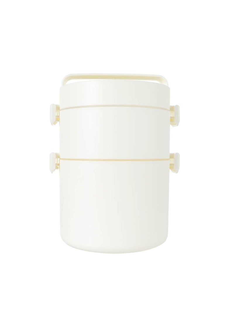 Miniso MINISO Guji Guji Bread Baking Series Double Layer Bento Box (1700mL)(White)  - Image 2